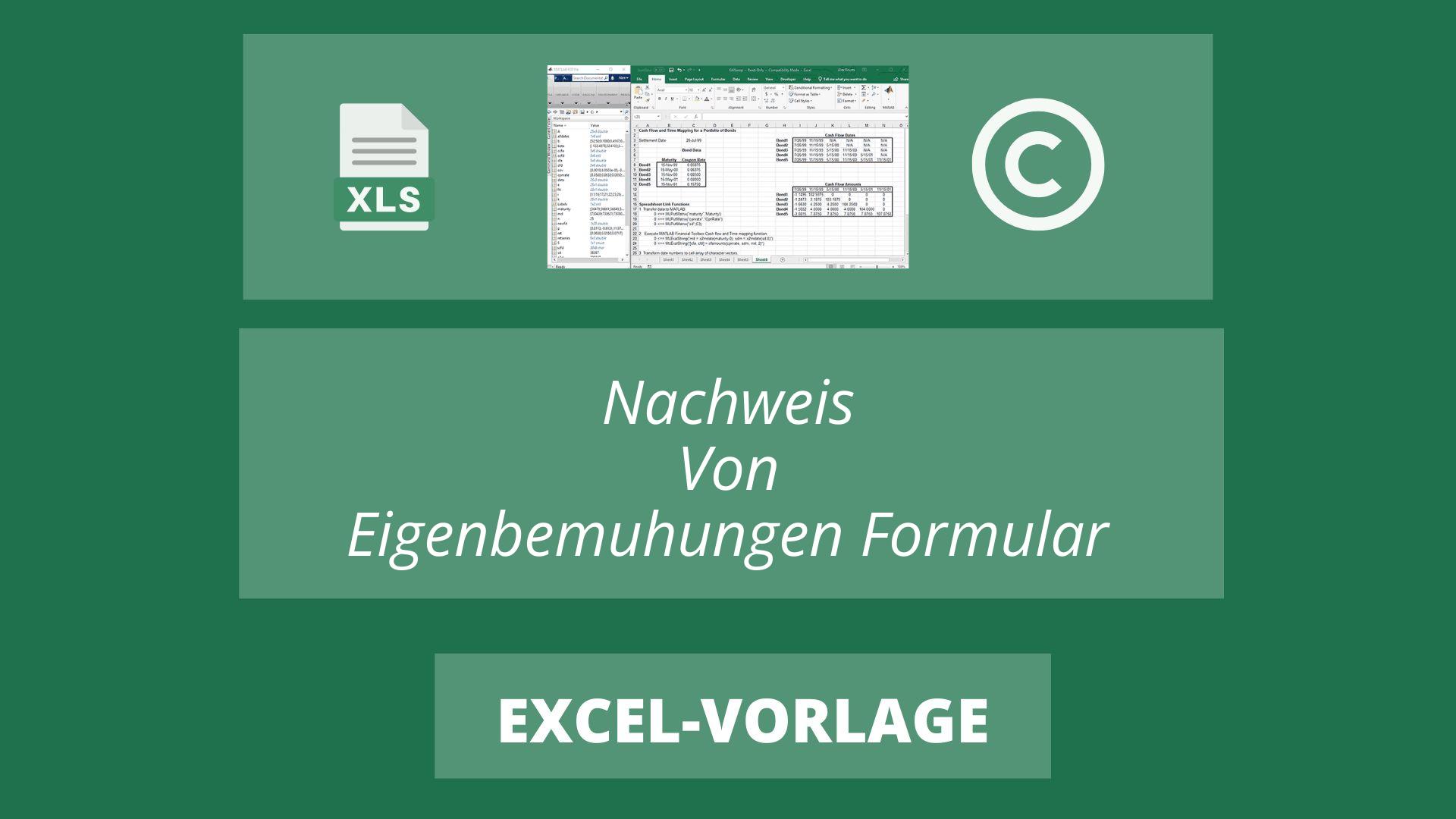 Nachweis Von Eigenbemühungen Formular